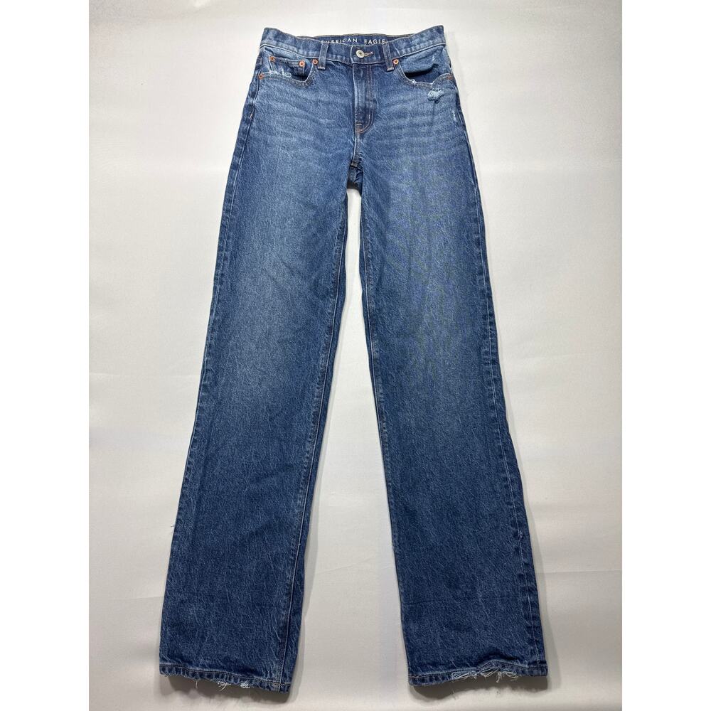 American Eagle Women's Stovepipe Blue Jeans - Size 00 Reg (26x34)